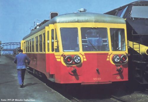 Piko 52796 Dieseltriebwagen  Rh 554 SNCB Ep.IV , DC